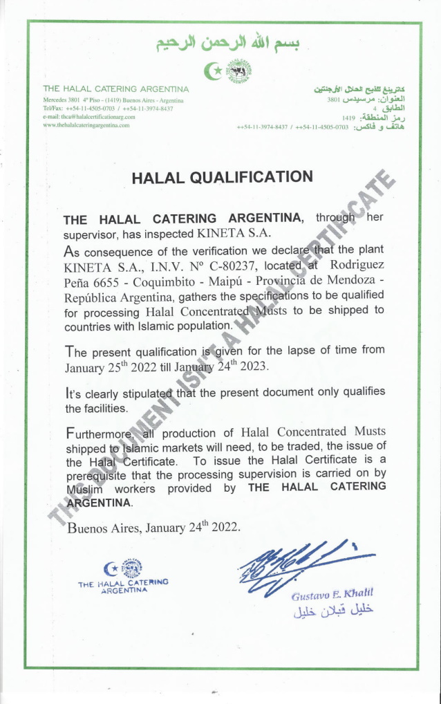 Halal qualification